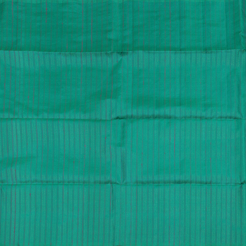Hayagrivas Handloom Peacock Green Soft Silk Saree KBE666G19-2