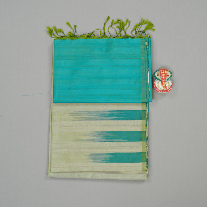 Hayagrivas Pastel Green Handloom Soft Silk Saree KBE66D1-1