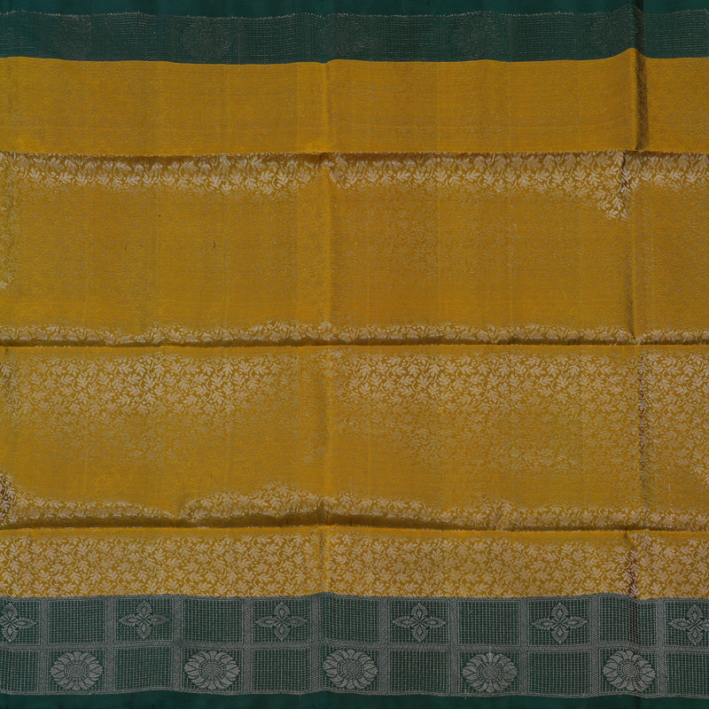 Hayagrivas Handloom Sampanga Yellow Soft Silk Saree with Karum Pachai Border KBE674G2-14