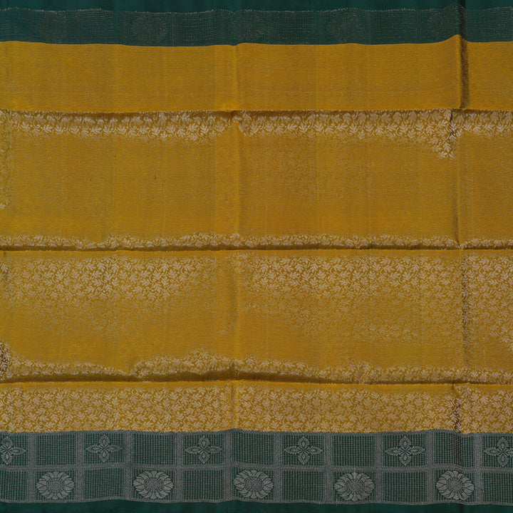 Hayagrivas Handloom Sampanga Yellow Soft Silk Saree with Karum Pachai Border KBE674G2-14