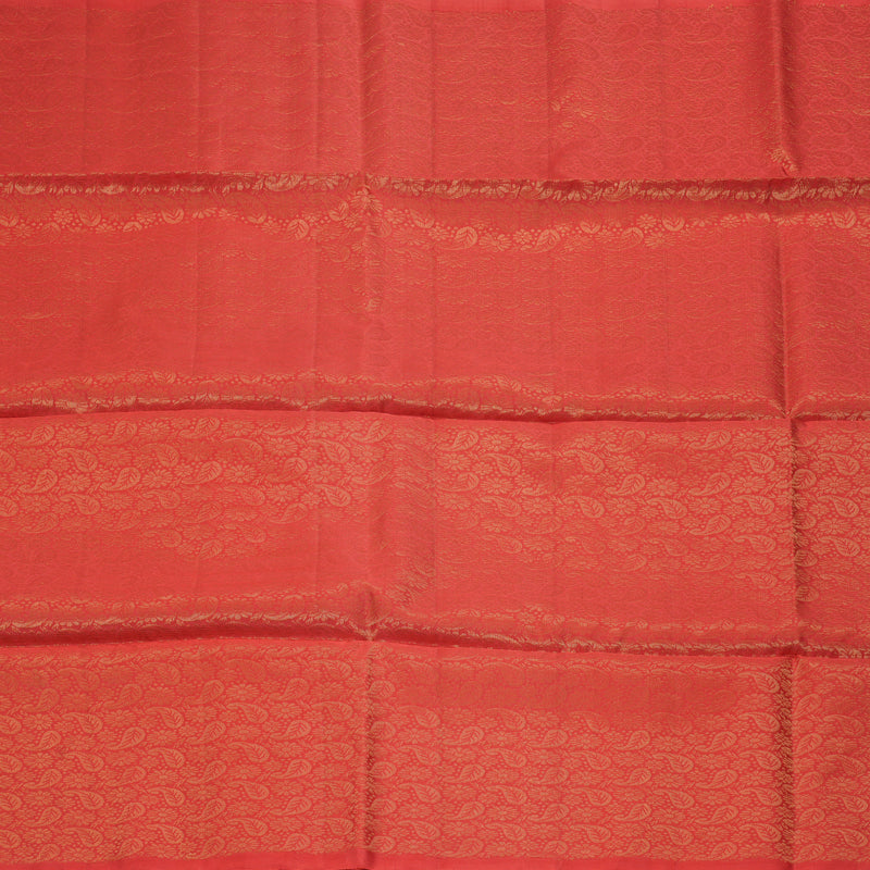 Hayagrivas Orange Handloom Soft Silk Saree KBE674G2-18