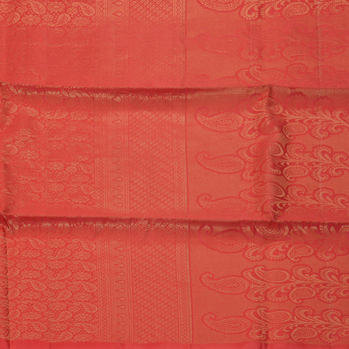 Hayagrivas Orange Handloom Soft Silk Saree KBE674G2-18