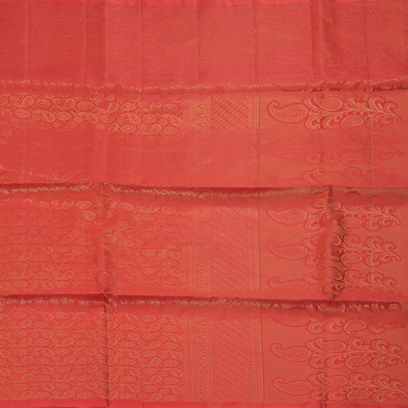 Hayagrivas Orange Handloom Soft Silk Saree KBE674G2-18