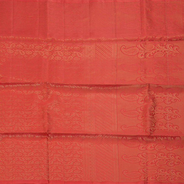 Hayagrivas Orange Handloom Soft Silk Saree KBE674G2-18