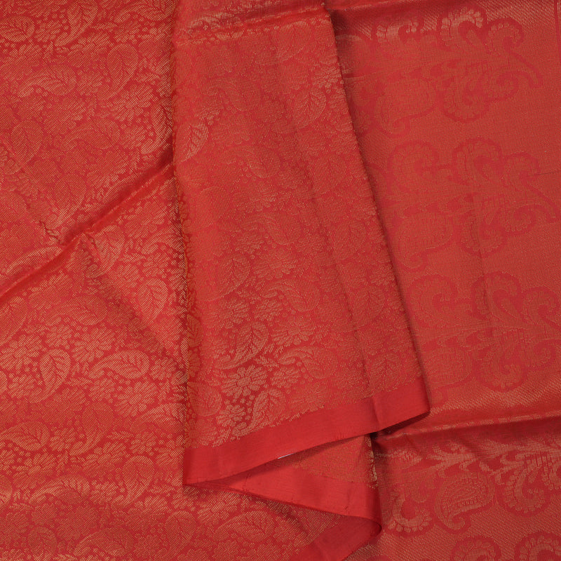 Hayagrivas Orange Handloom Soft Silk Saree KBE674G2-18