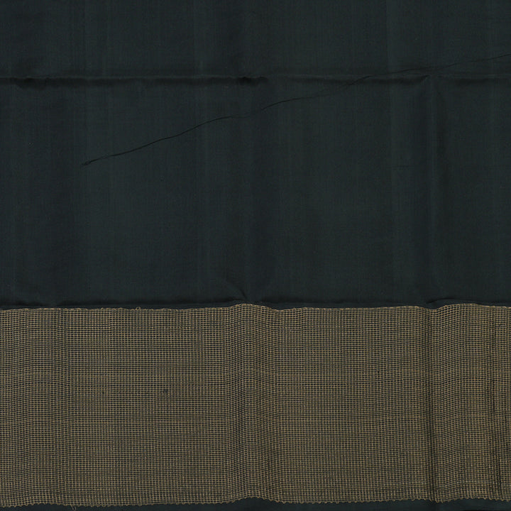 Hayagrivas Handloom Black Soft Silk Saree KBE674G3-4