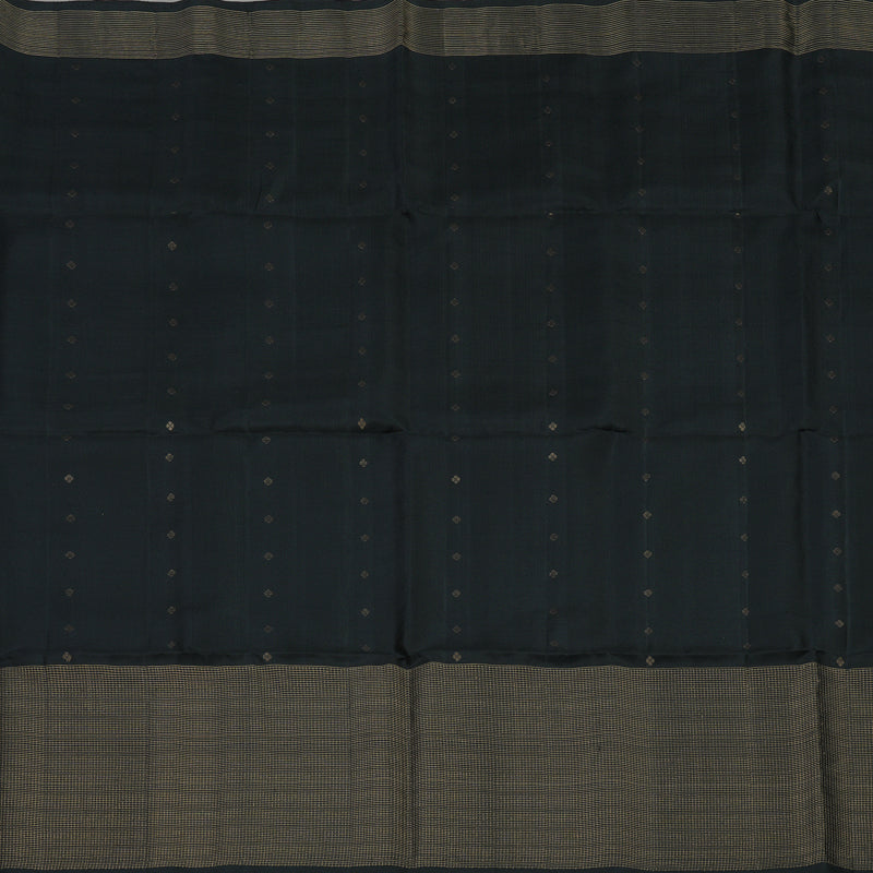 Hayagrivas Handloom Black Soft Silk Saree KBE674G3-4