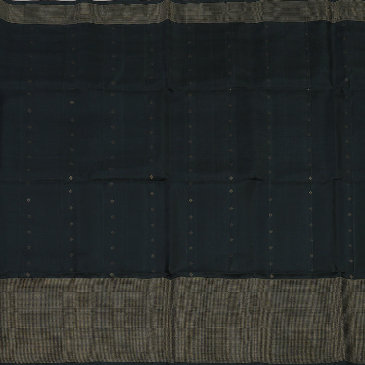 Hayagrivas Handloom Black Soft Silk Saree KBE674G3-4