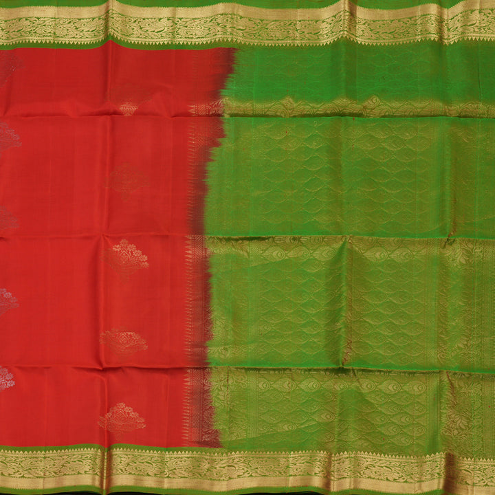 Hayagrivas Handloom Red Soft Silk Saree with Manthalir Border KBE674G4-12