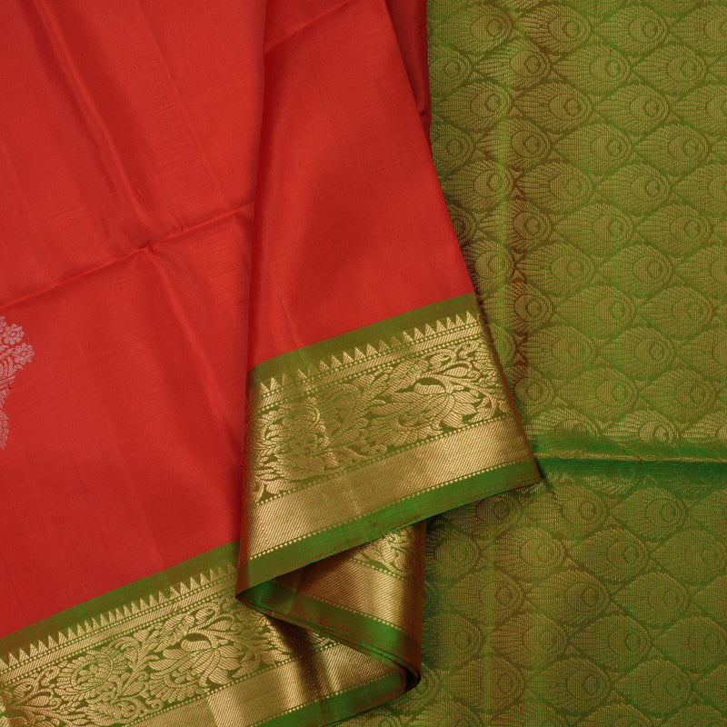 Hayagrivas Handloom Red Soft Silk Saree with Manthalir Border KBE674G4-12