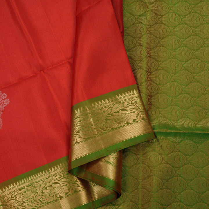 Hayagrivas Handloom Red Soft Silk Saree with Manthalir Border KBE674G4-12