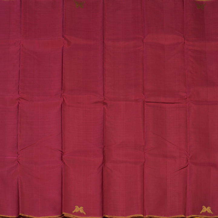 Hayagrivas Handloom Maroon Kanjivaram Silk Saree KBE683G3-2