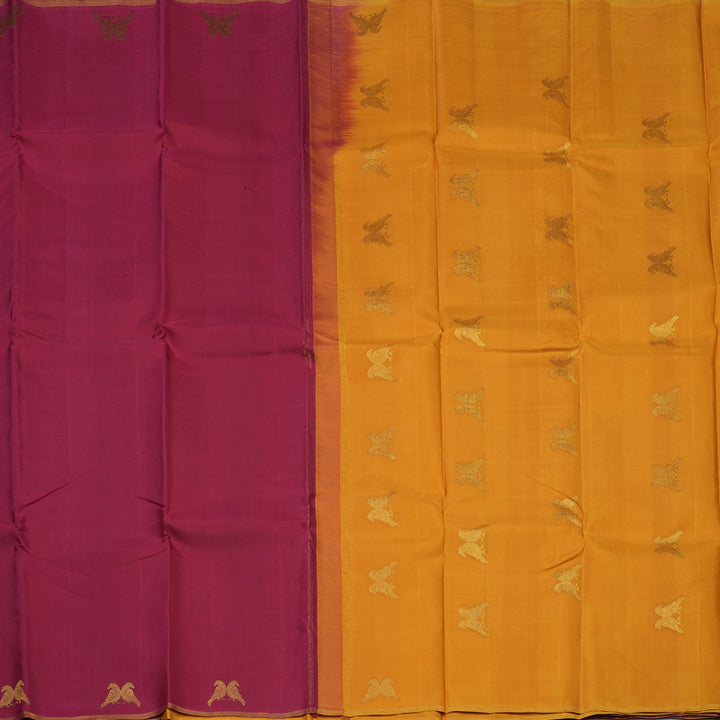 Hayagrivas Handloom Maroon Kanjivaram Silk Saree KBE683G3-2