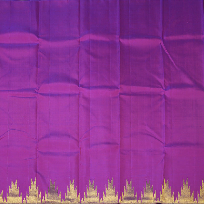 Hayagrivas Handloom Purple Kanjivaram Silk Saree KBE683G8-3