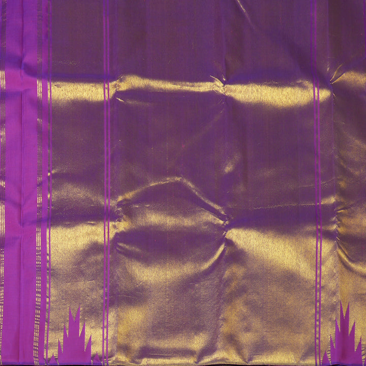 Hayagrivas Handloom Purple Kanjivaram Silk Saree KBE683G8-3