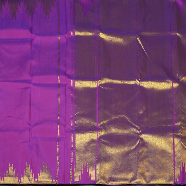 Hayagrivas Handloom Purple Kanjivaram Silk Saree KBE683G8-3