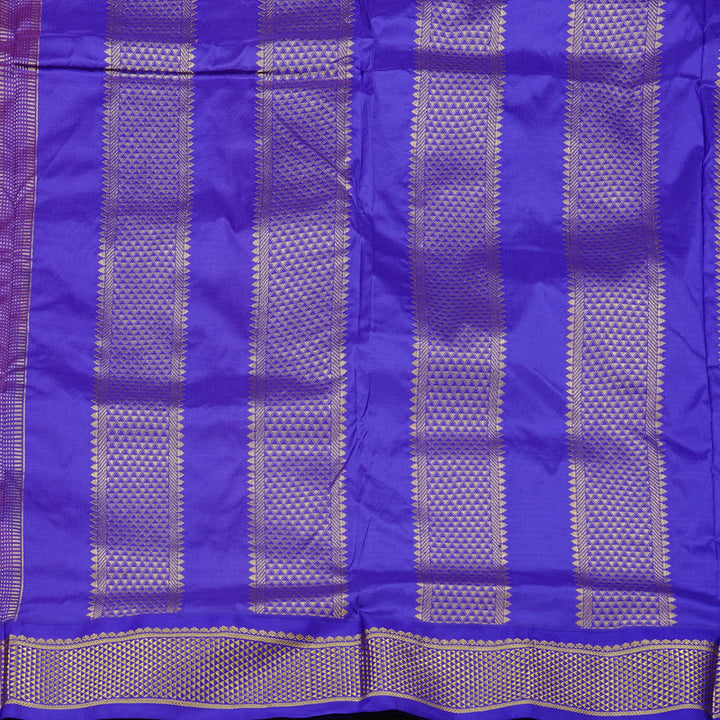 Hayagrivas Handloom Ten Yards Silk Saree in Regal Rust Orange KBE68D1-28
