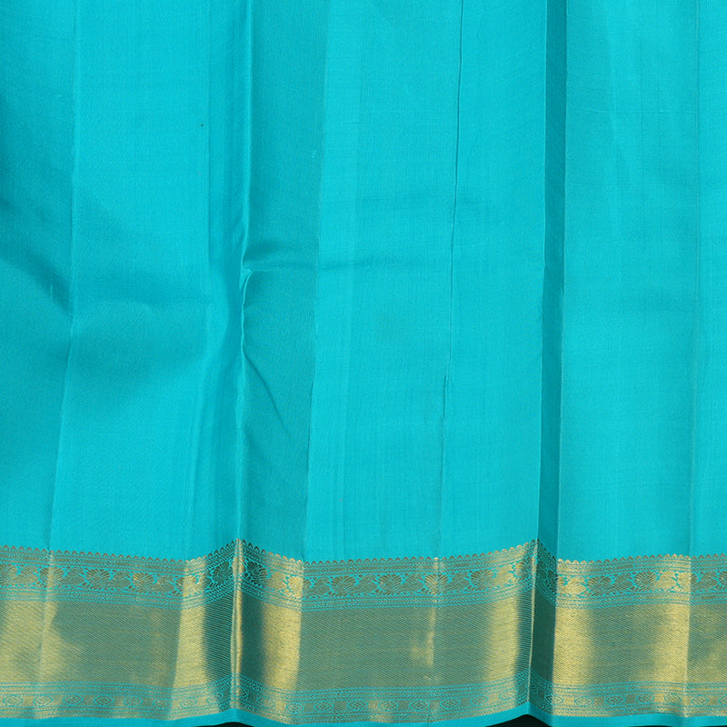 Hayagrivas Sky Blue Handloom Kanjivaram Silk Saree KBE6D1-1
