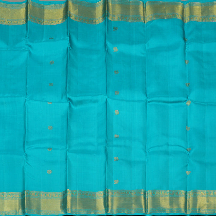 Hayagrivas Sky Blue Handloom Kanjivaram Silk Saree KBE6D1-1