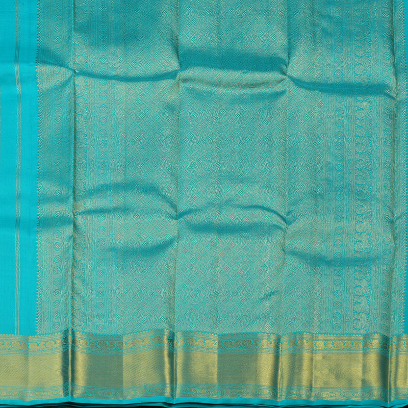 Hayagrivas Sky Blue Handloom Kanjivaram Silk Saree KBE6D1-1