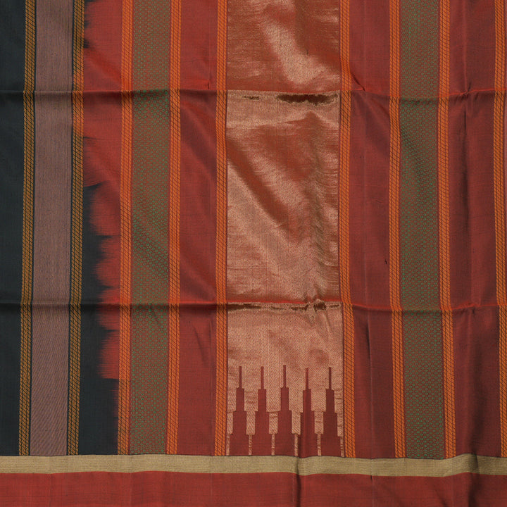 Hayagrivas Black Pure Soft Silk Saree KBE70D1-48