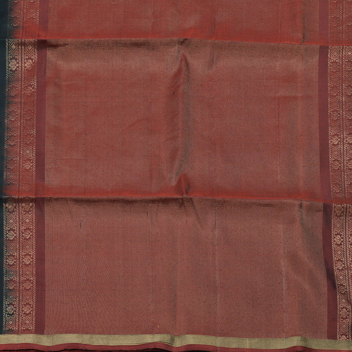 Hayagrivas Handlloom Black Soft Silk Saree KBE70D1-5