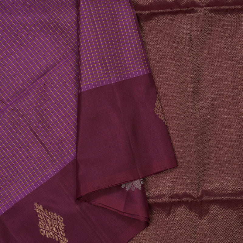 Hayagrivas Purple Pure Soft Silk Saree KBE70D2-2
