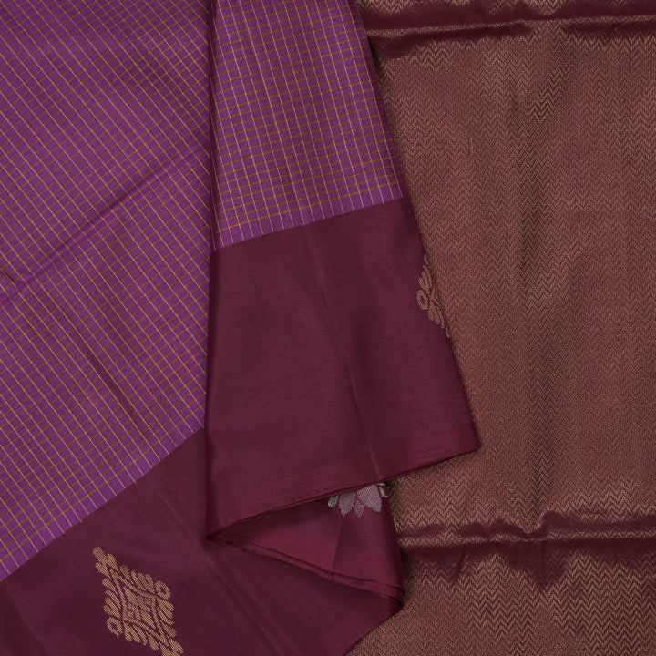 Hayagrivas Purple Pure Soft Silk Saree KBE70D2-2