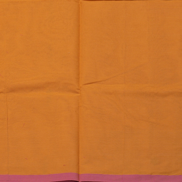 Hayagrivas Handloom Pure Cotton Saree in Royal Mango Yellow KBE71D1-2
