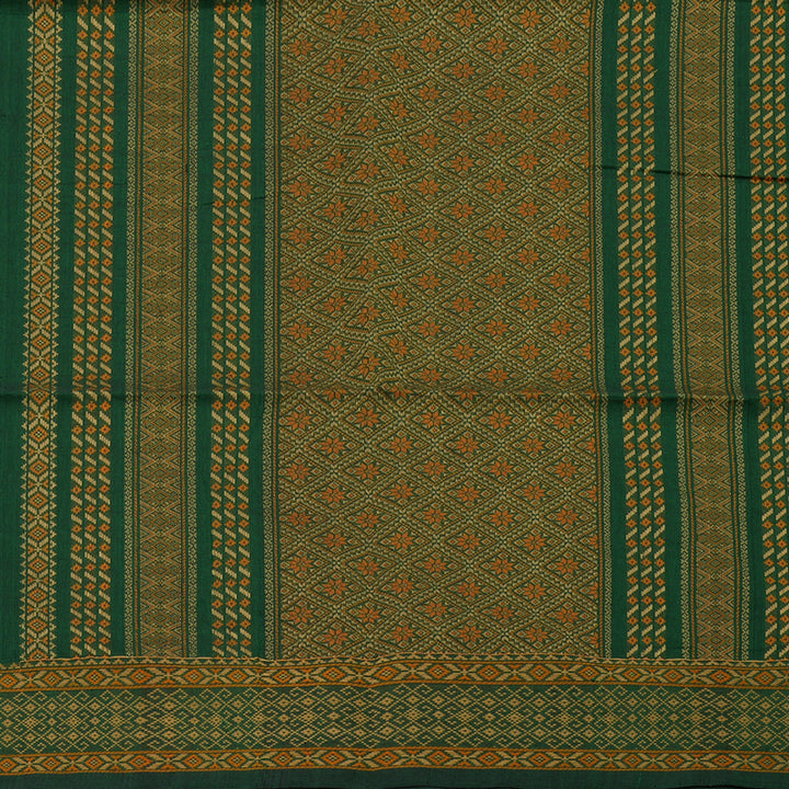 Hayagrivas Handloom Pure Cotton Saree in Grand Bottle Green KBE71D10-1