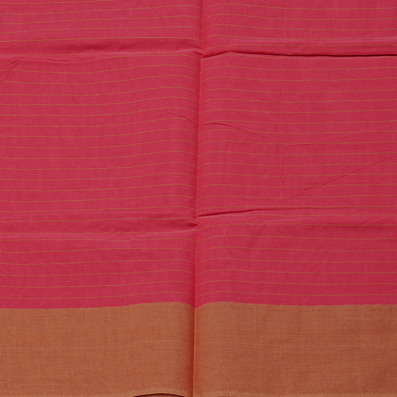 Hayagrivas Handloom Pure Cotton Saree in Timeless Pink KBE71D11-1