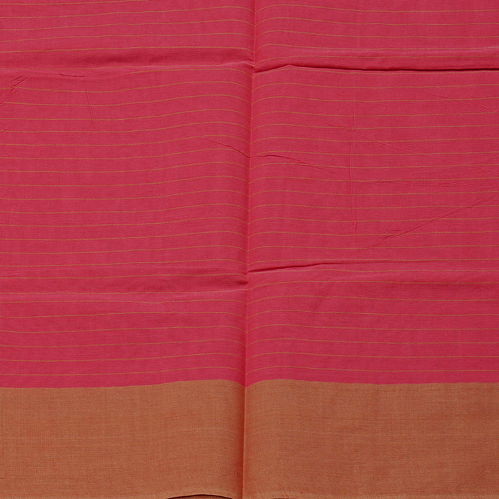 Hayagrivas Handloom Pure Cotton Saree in Timeless Pink KBE71D11-1