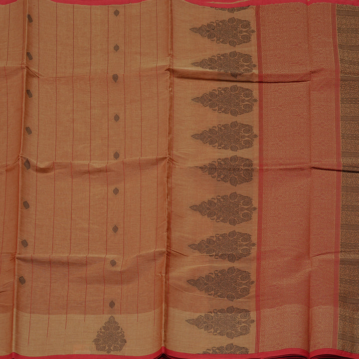 Hayagrivas Handloom Pure Cotton Saree in Serene Onion Pink KBE71D12-2