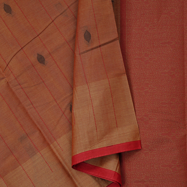 Hayagrivas Handloom Pure Cotton Saree in Serene Onion Pink KBE71D12-2