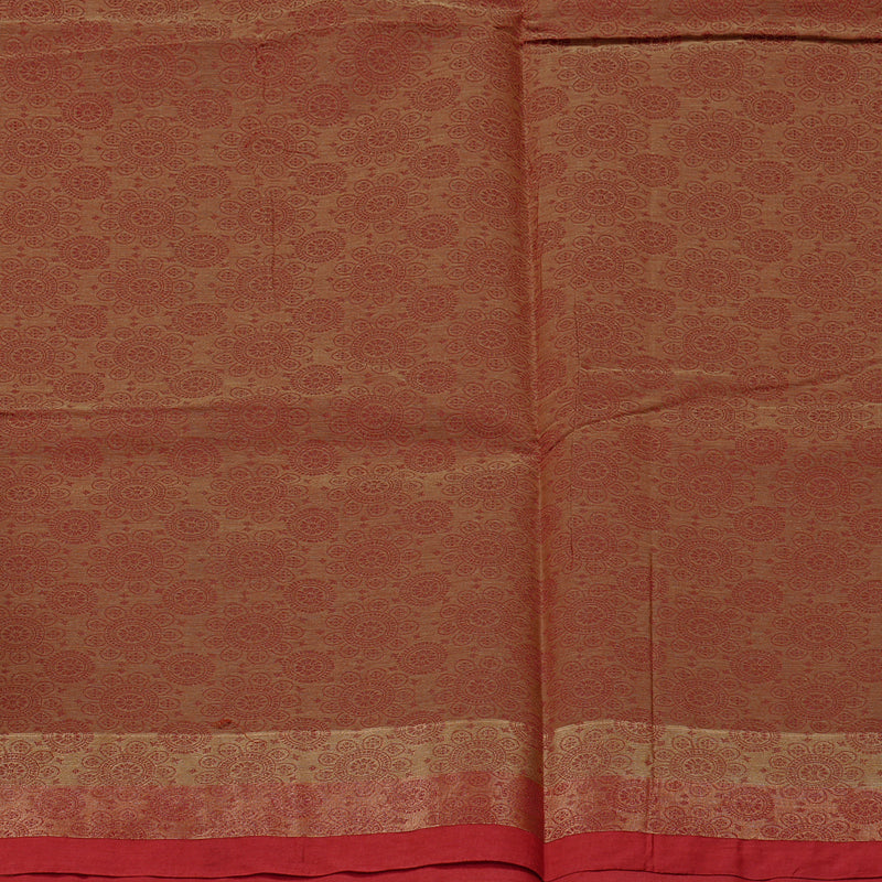 Hayagrivas Handloom Pure Cotton Saree in Ethereal Wheat Brown KBE71D13-1