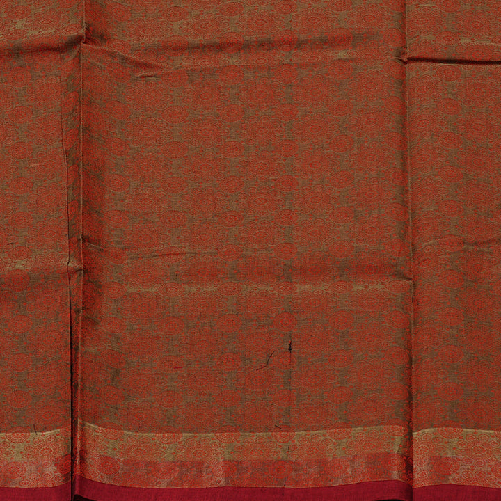 Hayagrivas Handloom Pure Cotton Saree in Earthy Wheat Brown KBE71D13-2