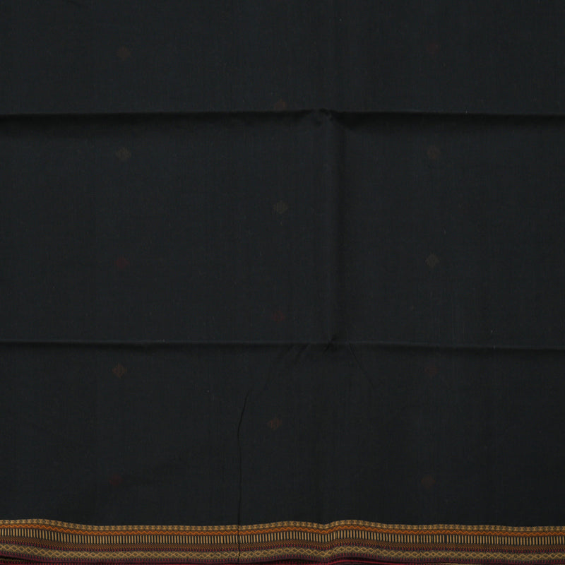 Hayagrivas Handloom Pure Cotton Saree in Imperial Black KBE71D19-2