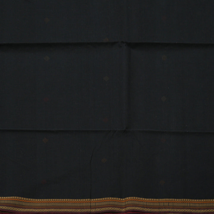 Hayagrivas Handloom Pure Cotton Saree in Imperial Black KBE71D19-2
