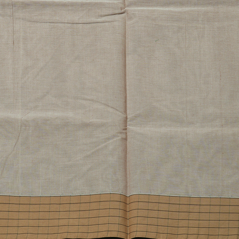 Hayagrivas Handloom Pure Cotton Saree in Subtle Beige KBE71D2-2