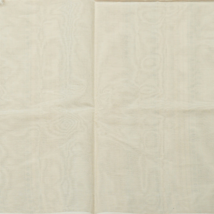 Hayagrivas Handloom Cotton Saree in Delicate Half White KBE71D20-1
