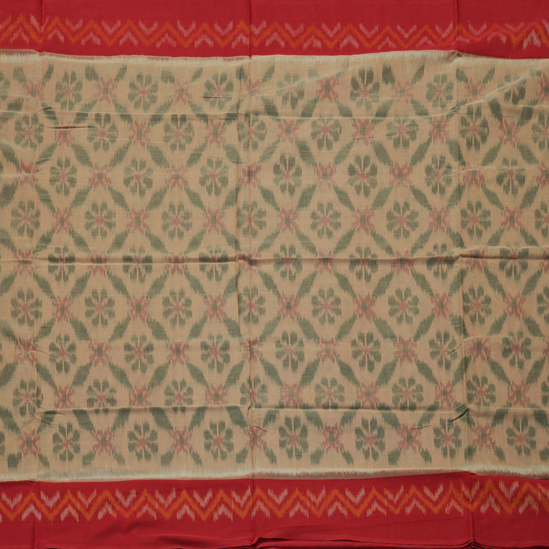 Hayagrivas Handloom Pure Cotton Saree in Ethereal Sandal KBE71D21-1