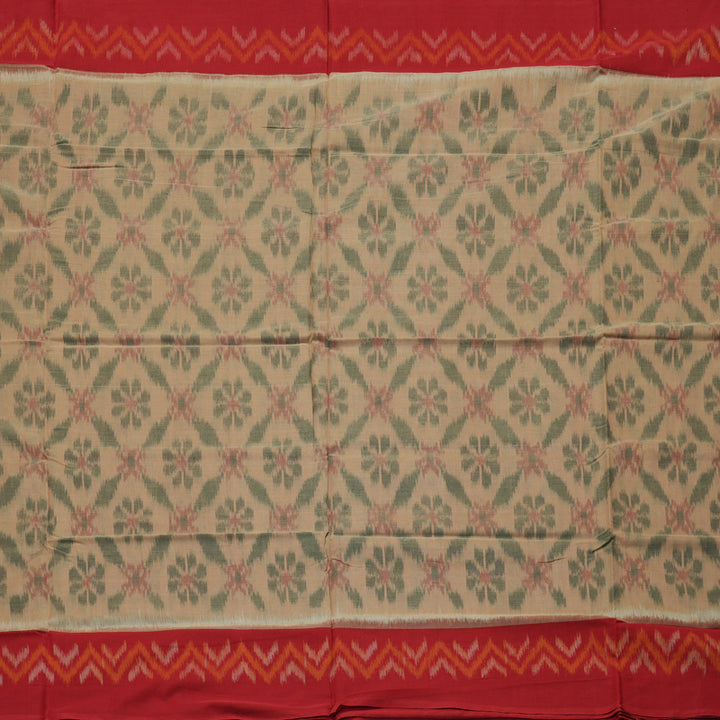 Hayagrivas Handloom Pure Cotton Saree in Ethereal Sandal KBE71D21-1