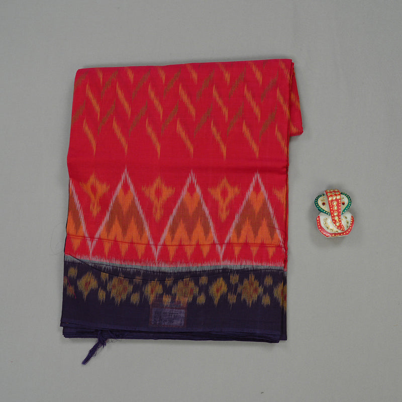 Hayagrivas Handloom Pure Cotton Saree in Bold Crimson Red KBE71D21-4