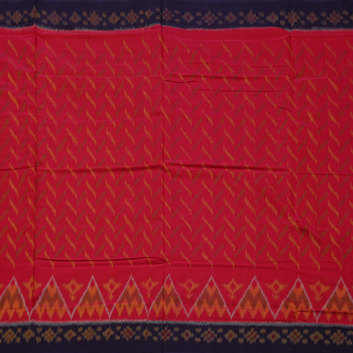 Hayagrivas Handloom Pure Cotton Saree in Bold Crimson Red KBE71D21-4
