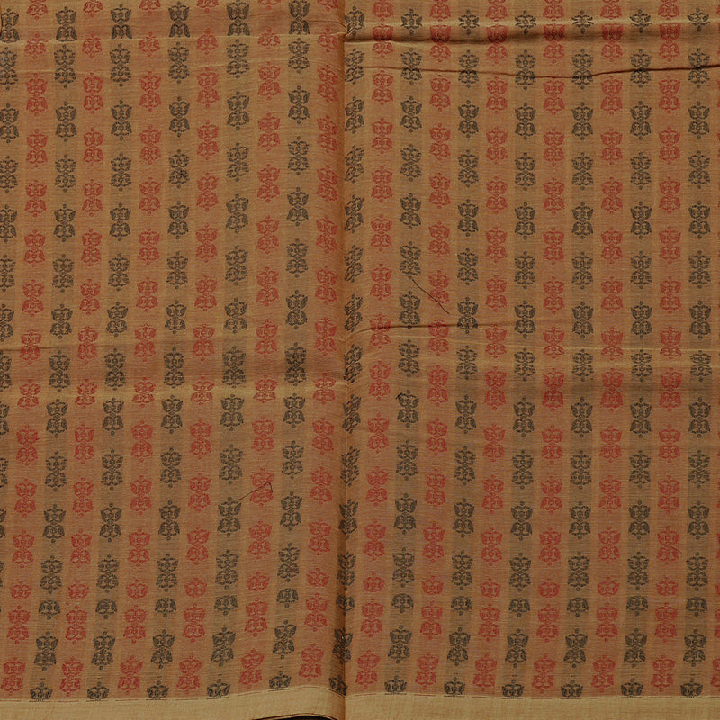Hayagrivas Handloom Pure Cotton Saree in Graceful Sandal KBE71D22-2
