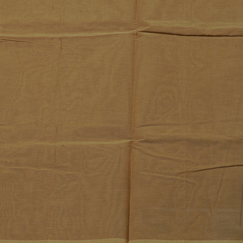 Hayagrivas Handloom Pure Cotton Saree in Poised Wheat Brown KBE71D24-1