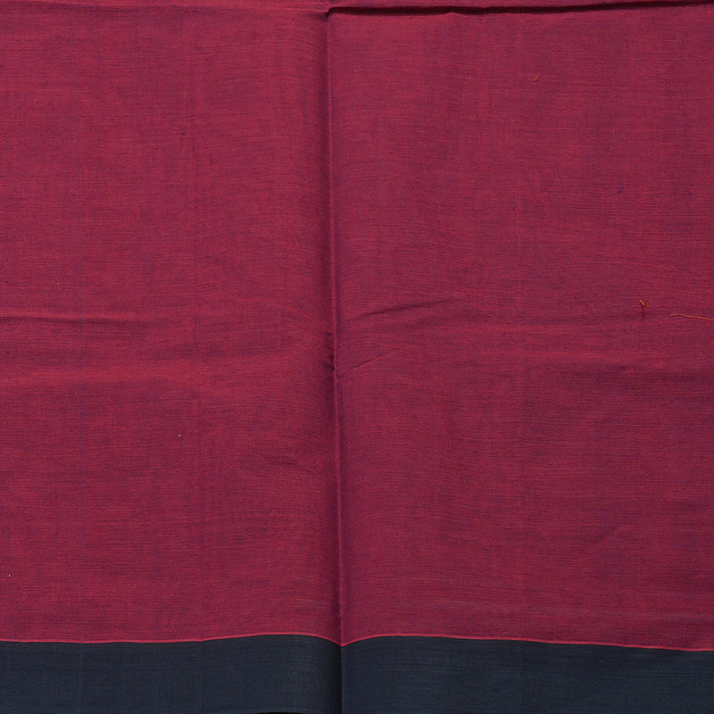Hayagrivas Handloom Pure Cotton Saree in Luxurious Wine Purple KBE71D28-1