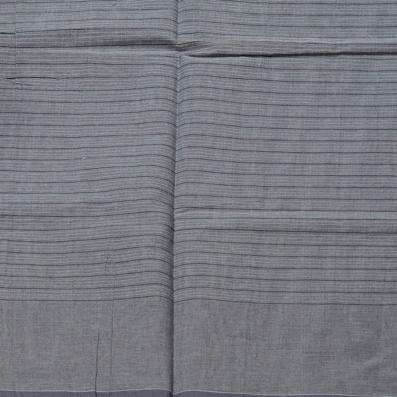 Hayagrivas Handloom Pure Cotton Saree in Muted Grey KBE71D3-1
