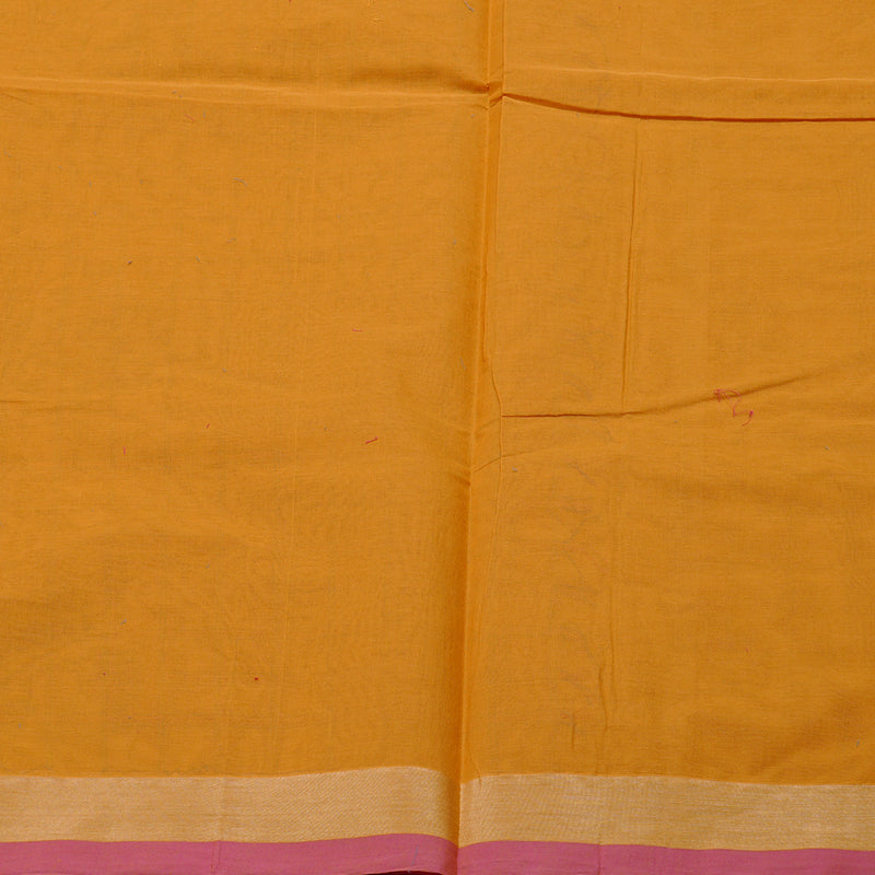 Hayagrivas Handloom Cotton Sarees in Enchanting Mustard KBE71D31-1