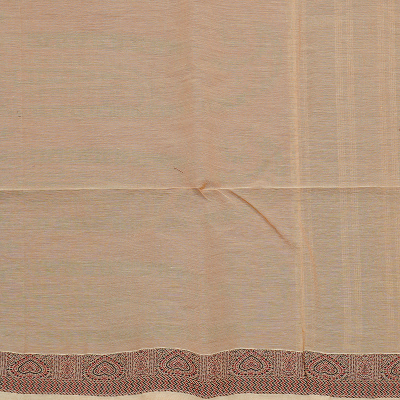 Hayagrivas Handloom Pure Cotton Saree in Graceful Sandal KBE71D33-1